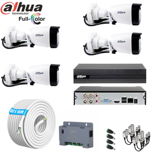 Dahua 4CH  Full Color CCTV System