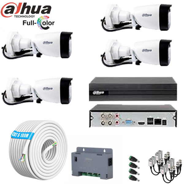 Dahua 4CH  Full Color CCTV System