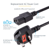 Desktop 3 Pin Power Cable - Image 3