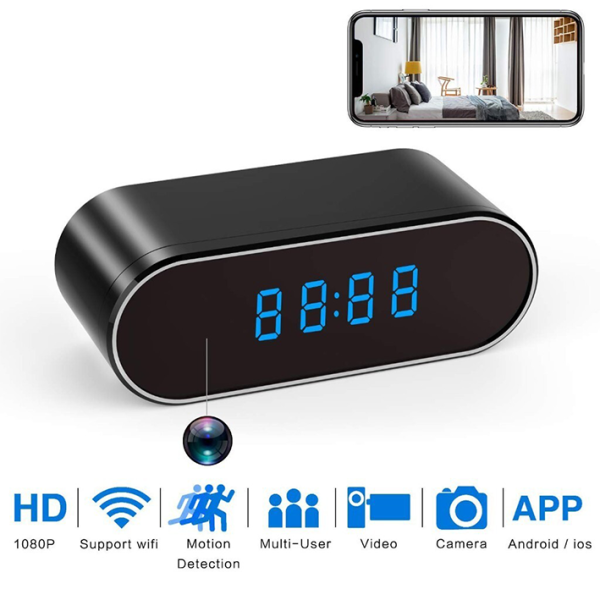 HD WIFI Clock camera