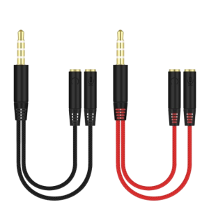 KIN KY‑194 3.5 mm Headset Two‑in‑One Adapter